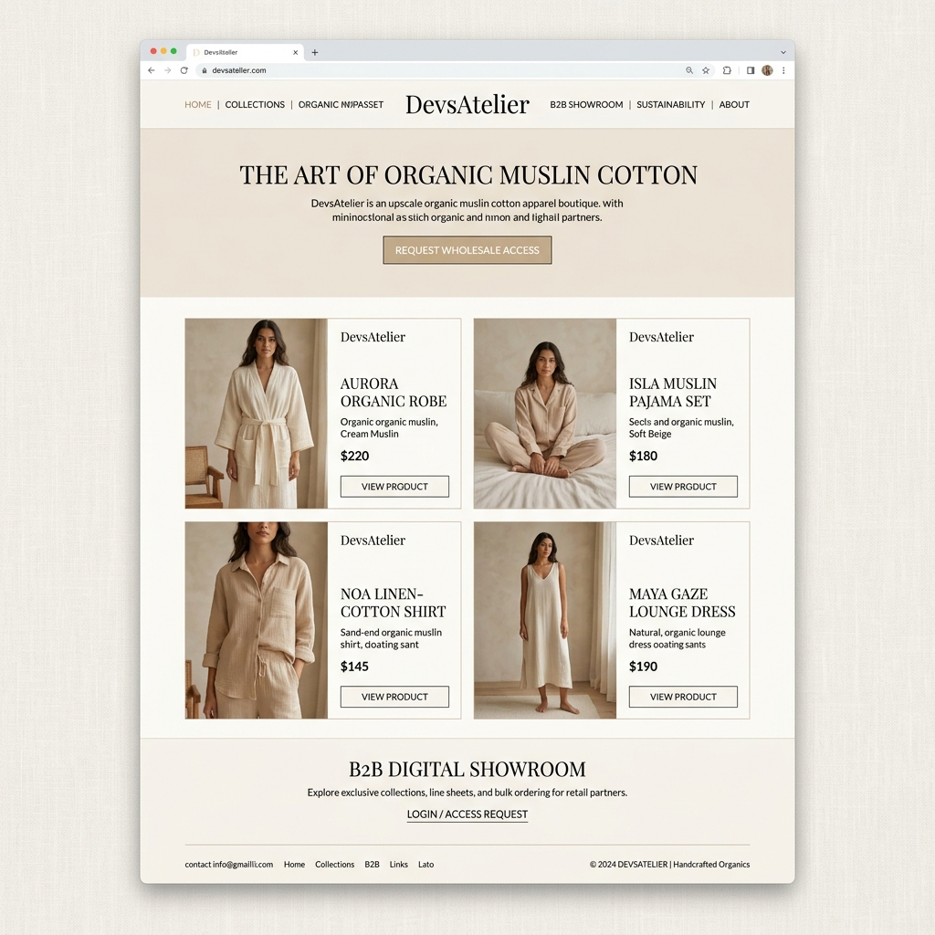 DevsAtelier B2B Web Arayüz Tasarımı