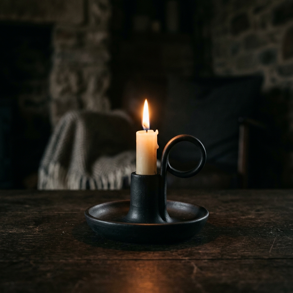 Zarif el yapımı mumluklar